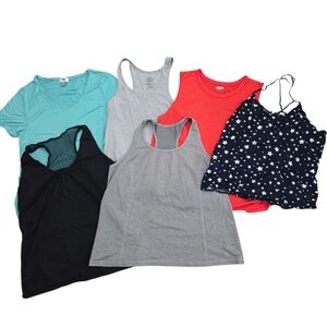 Lot Of 6 Women's Tops, Size XL, Basics